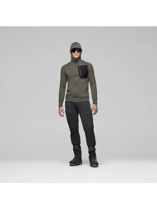 Norrøna falketind Power Grid Zip Hood Beluga Model Norrøna falketind Power Grid Zip Hood Beluga Model