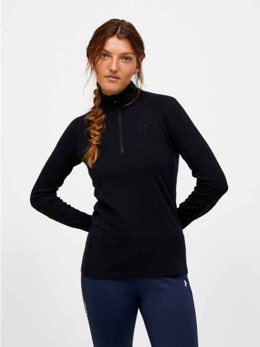 Magic Half Zip Wool-blend Baselayer Women model Magic Half Zip Wool-blend Baselayer Women model